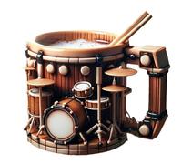 SJKJNK Taza de Café con Instrumentos Musicales, Taza de Café con Instrumentos Musicales de Cerámica, Taza de Instrumentos Musicales Personalizada, Adecuada para Personas Que aman la música A