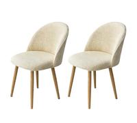 SJMDMZD Fundas Sillas de Comedor con Respaldo Curvo, Pack 1/2/4 Funda para Silla Redonda A Cuadros, Funda para Sillas Elástica, Cubre Funda Protectora Sillas Lavables para Salón Oficina K 2 Pieces