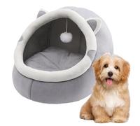 SJMDMZD Gato Igloo, casa de gato para interiores, casa de gato con juguete colgante para gatos, casa lavable para mascotas pequeñas, sofá calmante súper suave para mascotas, tienda de campaña de
