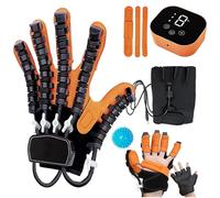SJMDMZD Guantes Robót de Rehabilitacion de Artrosis, Equipo Fisioterapia para Terapia Fisica, Ejercitador de Dedos Hemipléjicos para Lesión en Mano Trastorno de Flexión y Estiramiento Left S