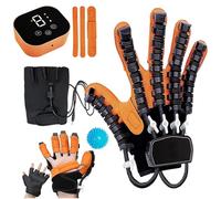 SJMDMZD Guantes Robót de Rehabilitacion de Artrosis, Equipo Fisioterapia para Terapia Fisica, Ejercitador de Dedos Hemipléjicos para Lesión en Mano Trastorno de Flexión y Estiramiento Right XL