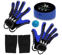 SJMDMZD Guantes Robot de Rehabilitación de Mano 2 Manos, Ejercitador de Parálisis de Dedos, Dispositivos de Fortalecimiento de Manos, Guante de Terapia de Manos para Pacientes con Ictus B XL