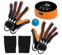 SJMDMZD Guantes Robot de Rehabilitación de Mano 2 Manos, Ejercitador de Parálisis de Dedos, Dispositivos de Fortalecimiento de Manos, Guante de Terapia de Manos para Pacientes con Ictus A M