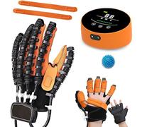 SJMDMZD Guantes Robót de Rehabilitacion Mano, Aparato de Rehab de Manos para HemipléJicos Artrosis, Dispositivo de Entrenamiento de Rehabilitación de Dedos A Left L