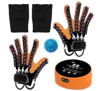 SJMDMZD Guantes Roboticos Rehabilitación Ictus Manos Izquierda y Derecha, Guante Terapeutico para Rehabilitación de Manos y Dedos, Entrenador de rehabilitación para Hemiplejía A XL