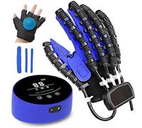 SJMDMZD Hand Function Rehabilitation Robot Gloves Dispositivo de Rehabilitación Equipo de Entrenamiento de Férula de Ejercicio Dedos Ortesis para HemipléJicos Ictus B Right XL