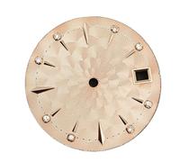 sjniosn - Esfera de reloj de 29 mm, esfera ondulada de diamante, diales de reloj para mujer, accesorios de reloj de cóctel para mujer, compatible con el ajuste para NH35 NH36, One Size, Acetato, No es