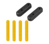 sjniosn Fit For Ninebot MAX G30 Fit For G30D Scooter eléctrico Guardabarros Trasero Protector Cubierta Decorativa Etiqueta Accesorios Kit Cubierta de Horquilla Trasera(Yellow Set)