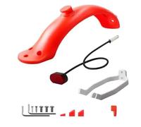 sjniosn Guardabarros Apto Fit For Xiaomi Mijia MI Apto Fit For M365 1S Apto for M187 Pro E-Scooter Guardabarros contra Salpicaduras de neumáticos con(B-Red)