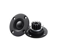 sjniosn Lote de 2 Altavoces Tweeter de película de Seda de cúpula de 52 mm, 6 ohmios y 30 W, ABS, Titanio, Agudos, Altavoz portátil de Audio con radiador de Aluminio.