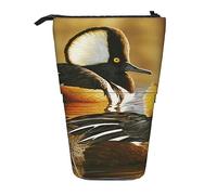 SJOAOAA Dublín Irlanda Ha Penny Bridge - Estuche para lápices de pie, bonito estuche para bolígrafos, bolsa telescópica de papelería, bolsa de cosméticos de maquillaje para mujeres oficina, Pato junto