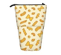 SJOAOAA Estuche de pie con patrón de sopa de fideos ramen, bonito estuche para lápices de gran capacidad, estuche portátil para mujeres y hombres, Black, Talla única, Estuche para lápices de pie