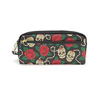 SJOAOAA Estuche de piel sintética con diseño de dragón chino dorado y dragones rojos, estuche de almacenamiento para bolígrafos, marcadores, bolsa de papelería, para la escuela y la oficina, Multi 12,