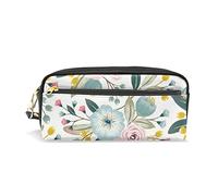 SJOAOAA Estuche de piel sintética con diseño de sol y luna dorada Soleil Cosmos Astrología en azul oscuro, estuche para lápices, bolsa de almacenamiento para bolígrafos, marcadores, bolsa de