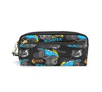 SJOAOAA Estuche de piel sintética con diseño de sol y luna dorada Soleil Cosmos Astrología en azul oscuro, estuche para lápices, bolsa de almacenamiento para bolígrafos, marcadores, bolsa de