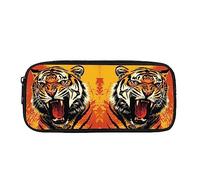 SJOAOAA Estuche para lápices con diseño de perezoso con texto en inglés "Follow Your Dream", estuche multifunción para niños y niñas, Roar Tigers, Talla única, Organizador de bolsas