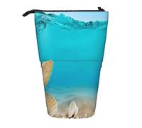 SJOAOAA Hot Air Balloon - Organizador telescópico grande con cremallera, bonito estuche para lápices para niños., Sea Pearl, Talla única, Estuche para lápices de pie