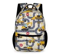 SJOAOAA Mochila ligera Catilo Ele tary Middle High Teen College Mochilas Mochilas Daypack Bookbag School Bag Travel Laptop Bags Style-4426, Camiones de construcción, One Size, Mochilas daypack