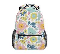 SJOAOAA Mochila ligera con diseño de animales del bosque, zorro, árbol verde, libro universitario, senderismo, camping, mochila de día, mochila escolar, bolsa de viaje, bolsa para laptop, estilo 4147