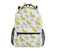 SJOAOAA Mochila ligera con diseño de pato, para natación, libro universitario, senderismo, camping, mochila de día, mochila escolar, viajes, portátil, estilo 4302, Multi1, One Size, Mochilas daypack