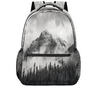 SJOAOAA Mochila ligera para la universidad, mochila de día, mochila escolar, bolsa de viaje, bolsas para laptop, estilo 3069, Nubes de montaña nevada, One Size, Mochilas daypack