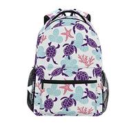 SJOAOAA Mochila ligera para natación, tortuga, universidad, libro, senderismo, camping, mochila de día, mochila escolar, viajes, portátil, estilo 4080, Multi1, One Size, Mochilas daypack