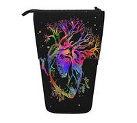 SJOAOAA Organizador telescópico grande con cremallera para fotos de whisky y cigarrillos, bonito estuche para lápices para niños., Árbol, Talla única, Estuche para lápices de pie
