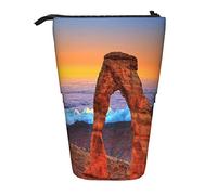 SJOAOAA Organizador telescópico grande con cremallera para fotos de whisky y cigarrillos, bonito estuche para lápices para niños., Parque Nacional Arches, Talla única, Estuche para lápices de pie