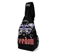 SJOAOAA Streetwear - Bolso bandolera con patrón de hombro, bolsas de pecho, mochila estampada, mochila de viaje para mujeres y hombres, Multicolor, Talla única