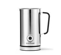 Sjöstrand Coffee - Espumador de leche eléctrico (acero inoxidable, para leche caliente y fría, revestimiento antiadherente, cromado)