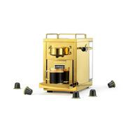 Sjöstrand The Original Máquina de Espresso - compatible con Nespresso, carcasa de acero inoxidable (Acabado de Latón)