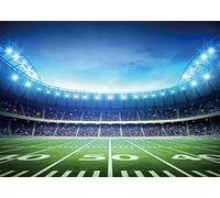 SJOLOON Telón de fondo de campo de fútbol Super Bowl para fotografía, deportes, decoración de fiestas, banderines de estudio 11981 (10 x 8 pies)