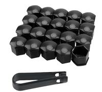 SJPJDGFC 20 Piezas Tapa de Tuerca de Rueda, para VW T-Roc/Golf 7 / Tiguan 2 / Passat B8 Prueba Polvo Antioxidantes Tapas Hexagonales Ruedas, Protector de Pernos de Rueda,21mm