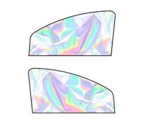 SJPJDGFC para Ford Explorer EV 2024 2025 Parasol Coche Magnético, Cortinillas Ventanilla Lateral Cristal de Hielo Láser, Protección Solar,2pcs(Front Window)