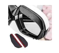 SJPJDGFC para Renault Captur | E-Tech 2019-2024 2025 Deflector Lluvia Espejo Fibra de Carbono, Visera Retrovisor Flexible, Protección Impermeable, Instalación Sin Taladrar Accesorio Coche