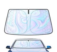 SJPJDGFC Parasol Coche Delantero para Fiat 500e 2020 2021 2022 2023 2024 2025, Protector Solar Parabrisas con Revestimiento Láser Aislamiento Térmico Eficaz contra Rayos UV,L(145 * 80cm)