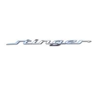 SJSHOPS Emblemas de Coche para Kia Stinger GT,Coche Emblema Adhesivo Coche Insignia Pegatinas Coche 3D,Coche Emblema Insignia Logo Accesorios Coche Emblema Insignia,Silver