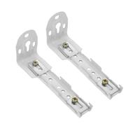 SJSJJAH 2pcs Double Curtain Ceiling Mount Heavy Duty Roller Shade Track Accessories For Home Office Adaptable Easy Install No Tools