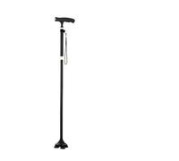 SJSJJAH Bastón de Seguridad de aleación de Aluminio for Personas Mayores, telescópico, con luz LED, Plegable, for Caminar(Brown)