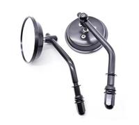 SJSJJAH Espejo retrovisor for motocicleta Bob Breakout Rocker Sportster.(Round black)