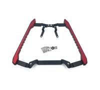 SJSJJAH For MT03 25 R3 25 14-23 Accesorios de motocicleta Apoyabrazos de pasajero Apoyabrazos de asiento trasero Soporte de manillar decorativo Asidero de asiento(Red)