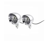 SJSJJAH ZORBYZ - Faro antiniebla auxiliar LED cromado for motocicleta, de dos colores, for conducción y paso(2Pcs Fog Light)