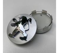SJSMZX Coche Tapas de Rueda de Centro para Peugeot 407 2004-2008, 4 Piezas Tapas para Llantas Tapa Central de Rueda Centro Centrales Tapacubos Llantas Buje Tapas Accesorios,Silver-A