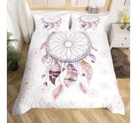 SJSXWQN Funda Nordica Cama 135 AtrapasueñOs Edredon Cama para Niños Adultos con Cremallera cómodo Transpirable Microfibra Fundas Nordicas 220x220 cm + 2 Fundas de Almohada 50x80 cm
