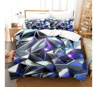 SJSXWQN Funda Nordica Cama 135 VisióN EstereoscóPica Edredon Cama para Niños Adultos con Cremallera cómodo Transpirable Microfibra Fundas Nordicas 220x220 cm + 2 Fundas de Almohada 50x80 cm