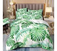 SJSXWQN Funda Nordica Cama 90 Monstruo Verde Edredón Cama 90 para Niñas Niños con Cremallera Suave Transpirable Microfibra Fundas Nordicas 150x220 cm + 2 Fundas de Almohada 50x80 cm