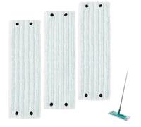 SJUNJIE 3 Piezas Fundas de Recambio Microfibra 48x15cm Mopa Lavable Funda Fuerte Absorción de Agua Adecuado para Fregonas Leifheit Apto para Baño Cocina y Salón