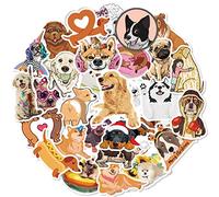 SJUNJIE 80 Piezas Pegatinas de Perros Lindos Pegatinas de Animales Graffiti Vinilo Sticker para Diario Scrapbooking Calendarios Portátil Maleta Coche Monopatines Bicicleta Casco Moto