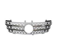 SJUYHNHN Parrilla Delantera de Coche para Mercedes Benz ML Class W164 2005 2006 2007 2008, Car Styling Parrilla Central Car capó Central Delantero Parrilla,Silver