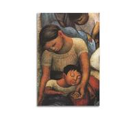 SJWINER Diego Rivera Painter Works (La Noche De Los Pobres) Póster artístico de portada estética, diseño de póster para sala de estar, dormitorio, 30 x 45 cm, estilo sin marco